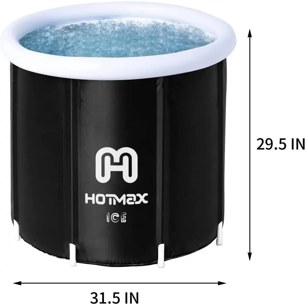 HotMax Portable Ice Bath Tub for Adults, Large Cold Plunge Tub 31.5 x 31.5 x 29.